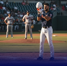 Beysbol oyunu səhnəsi